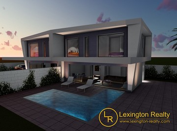 Nieuwe semi-vrijstaande villa te koop in Gran Alacant in Lexington Realty